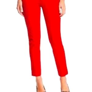 Old Navy Red High Waisted Super Skinny Ankle Pants